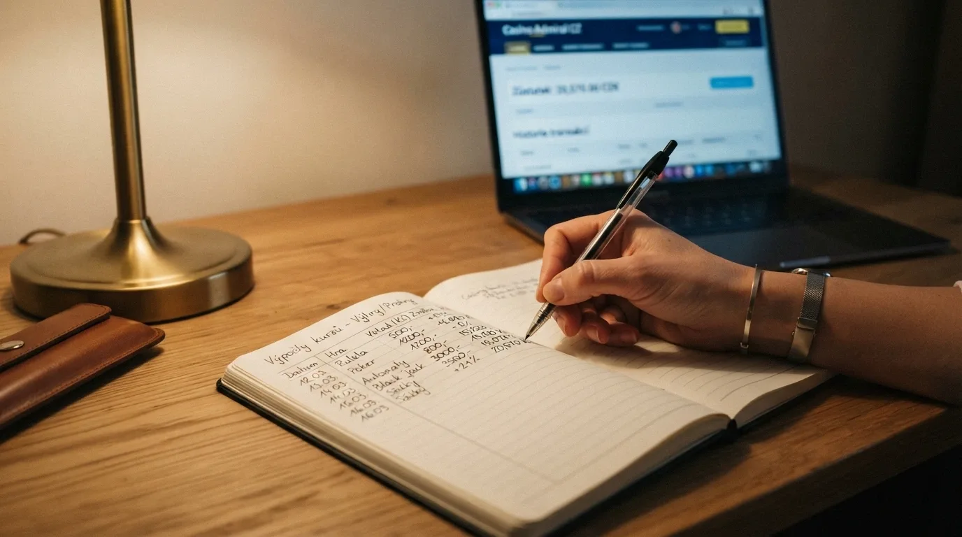 Kalkulačka a daňové přiznání vedle výpisu z online casina