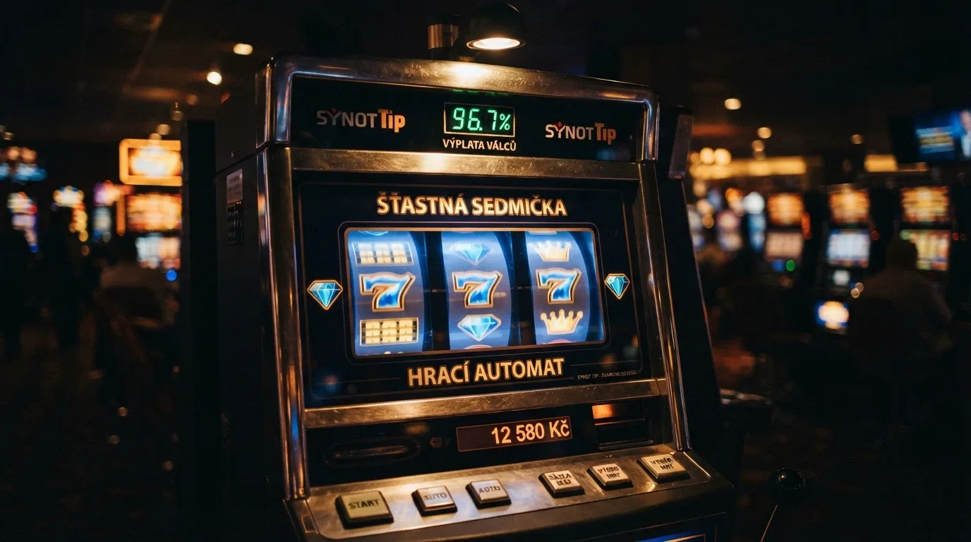 Výherní automat s bitcoinovou grafikou — válce s krypto symboly, výherní linie a ukazatel RTP