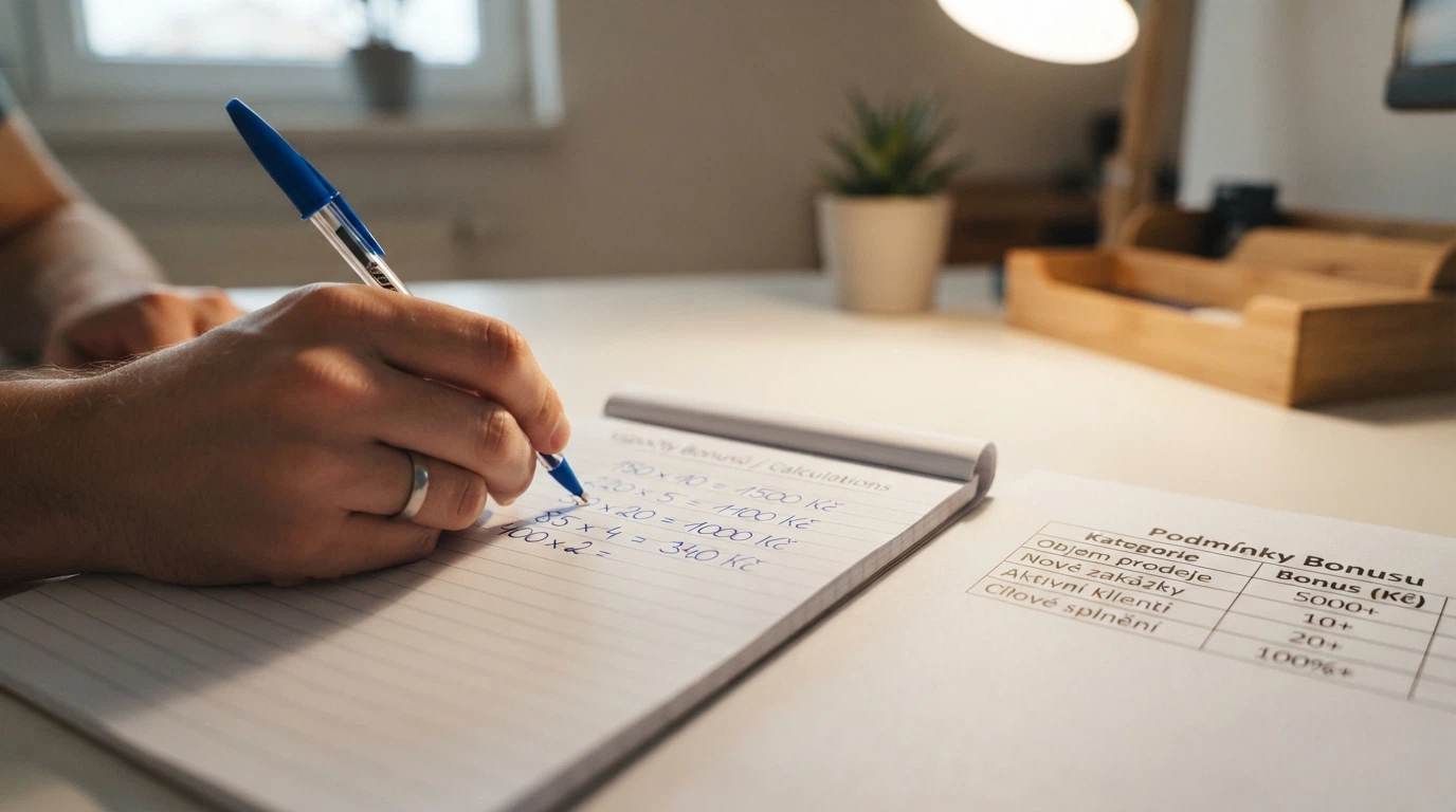 Detail podmínek bonusu s vyznačeným násobkem protočení a kalkulačkou